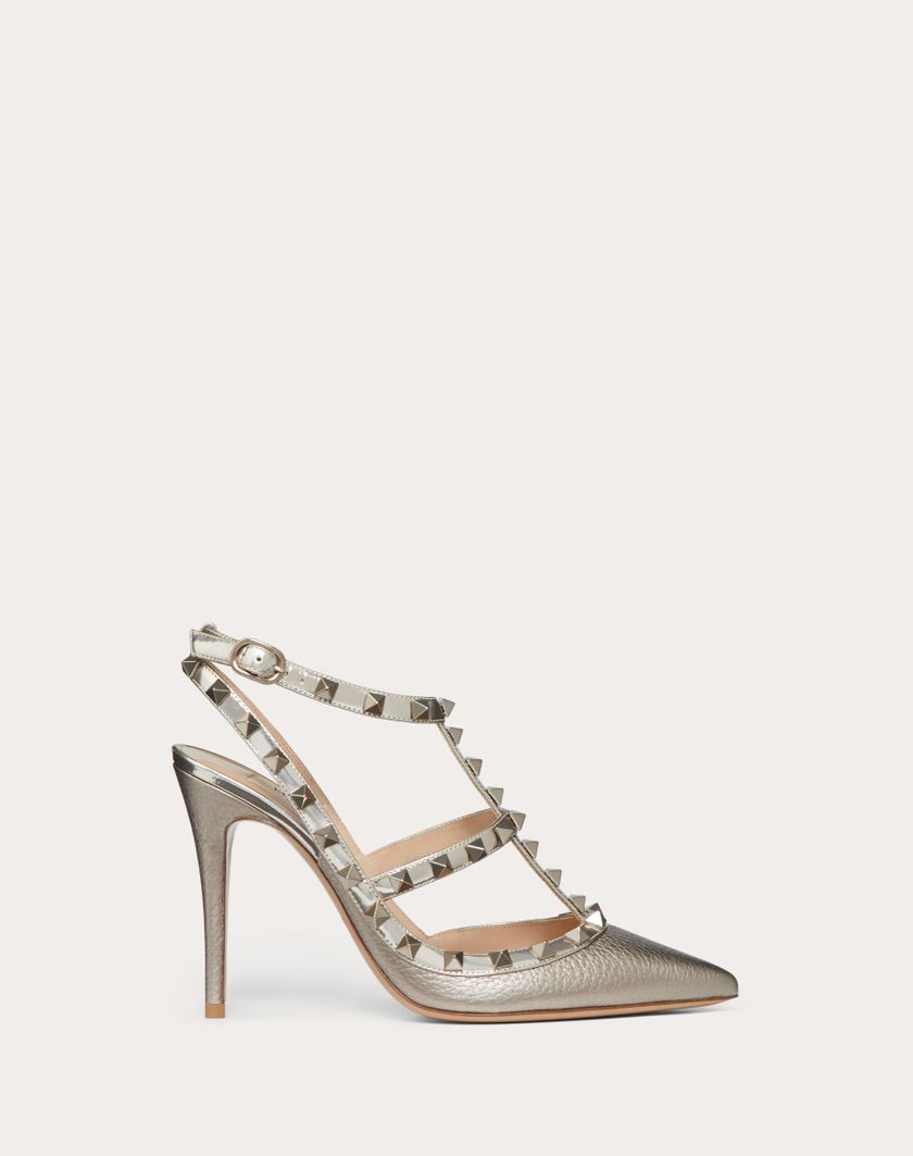 ROCKSTUD METALLIC ANKLE STRAP PUMP 100 MM - Image 6